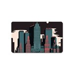 New York City Nyc Skyline Cityscape Magnet (Name Card) Front