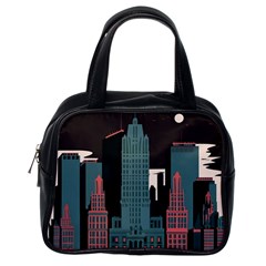 New York City Nyc Skyline Cityscape Classic Handbag (one Side) by Ravend