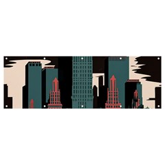 New York City Nyc Skyline Cityscape Banner And Sign 12  X 4  by Ravend