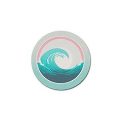 Tidal Wave Ocean Sea Tsunami Wave Minimalist Golf Ball Marker (4 Pack) by Ravend