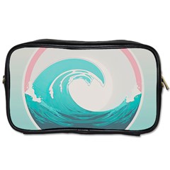 Tidal Wave Ocean Sea Tsunami Wave Minimalist Toiletries Bag (two Sides) by Ravend