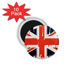 Union Jack England Uk United Kingdom London 1 75  Magnets (10 Pack)  by Ravend