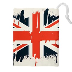 Union Jack England Uk United Kingdom London Drawstring Pouch (4XL)