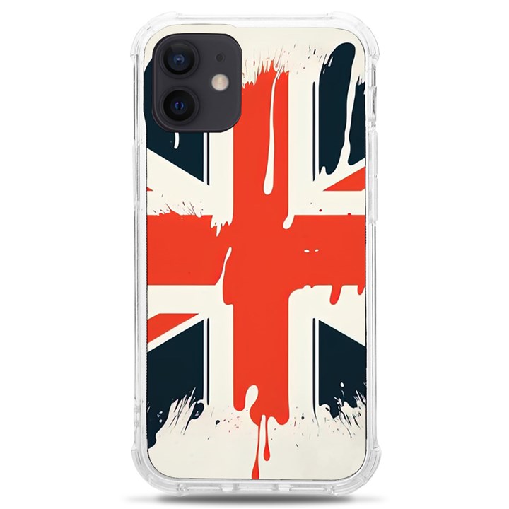 Union Jack England Uk United Kingdom London iPhone 12 mini TPU UV Print Case	