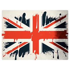 Union Jack England Uk United Kingdom London Two Sides Premium Plush Fleece Blanket (Extra Small)