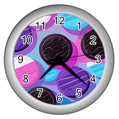 Cookies Chocolate Cookies Sweets Snacks Baked Goods Wall Clock (silver) by Ravend