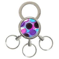 Cookies Chocolate Cookies Sweets Snacks Baked Goods 3-ring Key Chain by Ravend