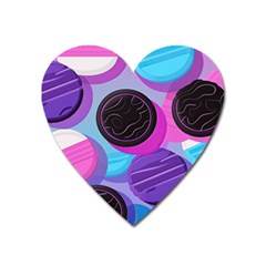 Cookies Chocolate Cookies Sweets Snacks Baked Goods Heart Magnet by Ravend