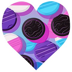 Cookies Chocolate Cookies Sweets Snacks Baked Goods Wooden Puzzle Heart by Ravend