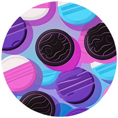 Cookies Chocolate Cookies Sweets Snacks Baked Goods Wooden Puzzle Round by Ravend