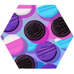 Cookies Chocolate Cookies Sweets Snacks Baked Goods Wooden Puzzle Hexagon by Ravend