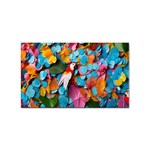 Confetti Tropical Ocean Themed Background Abstract Sticker (Rectangular) Front