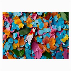 Confetti Tropical Ocean Themed Background Abstract Large Glasses Cloth by Ravend