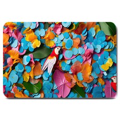 Confetti Tropical Ocean Themed Background Abstract Large Doormat by Ravend