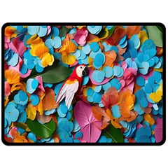 Confetti Tropical Ocean Themed Background Abstract Fleece Blanket (large) by Ravend