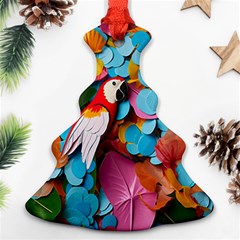 Confetti Tropical Ocean Themed Background Abstract Ornament (christmas Tree)  by Ravend