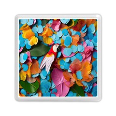 Confetti Tropical Ocean Themed Background Abstract Memory Card Reader (square) by Ravend