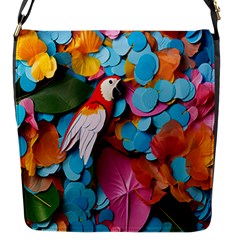 Confetti Tropical Ocean Themed Background Abstract Flap Closure Messenger Bag (s) by Ravend