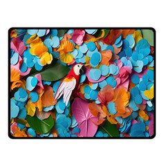 Confetti Tropical Ocean Themed Background Abstract Two Sides Fleece Blanket (small) by Ravend