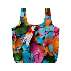 Confetti Tropical Ocean Themed Background Abstract Full Print Recycle Bag (m) by Ravend