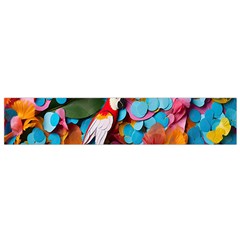 Confetti Tropical Ocean Themed Background Abstract Small Premium Plush Fleece Scarf by Ravend