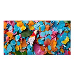 Confetti Tropical Ocean Themed Background Abstract Satin Shawl 45  X 80  by Ravend