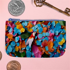 Confetti Tropical Ocean Themed Background Abstract Large Coin Purse by Ravend