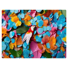 Confetti Tropical Ocean Themed Background Abstract Premium Plush Fleece Blanket (extra Small) by Ravend