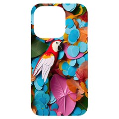 Confetti Tropical Ocean Themed Background Abstract Iphone 14 Pro Black Uv Print Case by Ravend