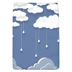 Clouds Rain Paper Raindrops Weather Sky Raining Removable Flap Cover (l) by Ravend