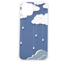 Clouds Rain Paper Raindrops Weather Sky Raining Iphone 12 Pro Max Tpu Uv Print Case