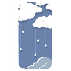 Clouds Rain Paper Raindrops Weather Sky Raining Iphone 14 Black Uv Print Case