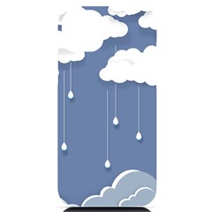 Clouds Rain Paper Raindrops Weather Sky Raining Iphone 14 Plus Black Uv Print Case by Ravend