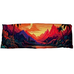 Tropical Landscape Island Background Wallpaper Body Pillow Case (dakimakura) by Ravend