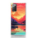 Tropical Landscape Island Background Wallpaper Samsung Galaxy Note 20 TPU UV Case Front