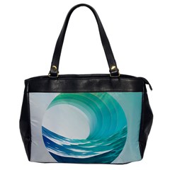 Tsunami Tidal Wave Wave Minimalist Ocean Sea Oversize Office Handbag by Ravend