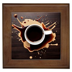 Coffee Cafe Espresso Drink Beverage Framed Tile by Ravend