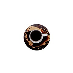 Coffee Cafe Espresso Drink Beverage 1  Mini Buttons by Ravend