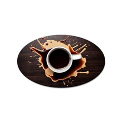 Coffee Cafe Espresso Drink Beverage Sticker (oval) by Ravend