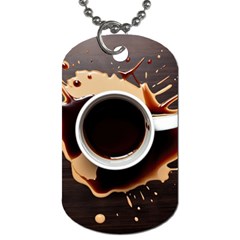 Coffee Cafe Espresso Drink Beverage Dog Tag (one Side) by Ravend