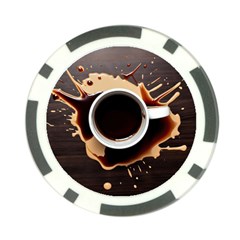 Coffee Cafe Espresso Drink Beverage Poker Chip Card Guard by Ravend