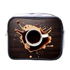 Coffee Cafe Espresso Drink Beverage Mini Toiletries Bag (one Side) by Ravend