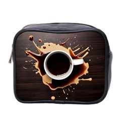 Coffee Cafe Espresso Drink Beverage Mini Toiletries Bag (two Sides) by Ravend