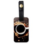 Coffee Cafe Espresso Drink Beverage Luggage Tag (one side) Front