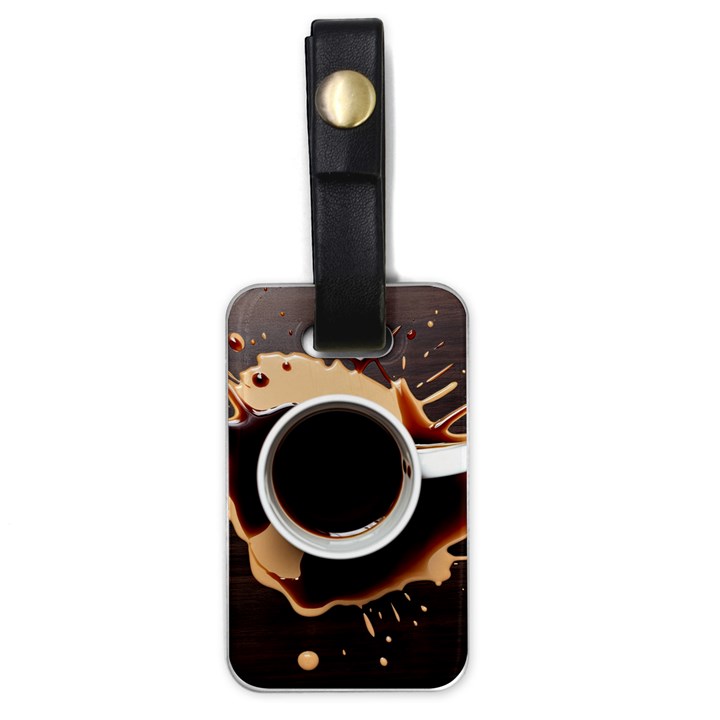 Coffee Cafe Espresso Drink Beverage Luggage Tag (one side)