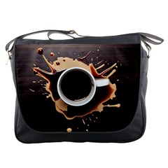 Coffee Cafe Espresso Drink Beverage Messenger Bag by Ravend