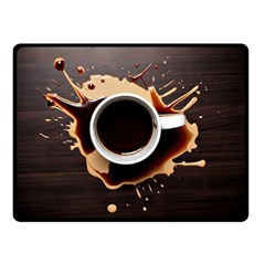 Coffee Cafe Espresso Drink Beverage Two Sides Fleece Blanket (small) by Ravend