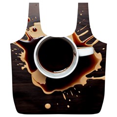 Coffee Cafe Espresso Drink Beverage Full Print Recycle Bag (xl) by Ravend