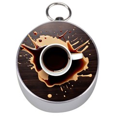 Coffee Cafe Espresso Drink Beverage Silver Compasses by Ravend