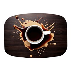 Coffee Cafe Espresso Drink Beverage Mini Square Pill Box by Ravend